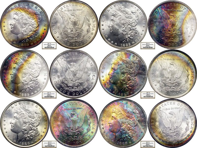 why are rainbow toned coins more valuable Coin Talk